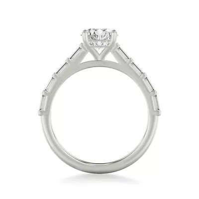 Alejandra Baguette Pave And Hidden Halo