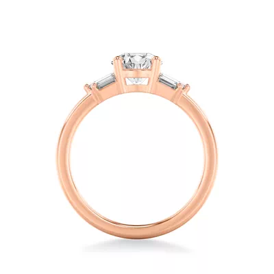 Yasmin Baguette Diamond Engagement Ring