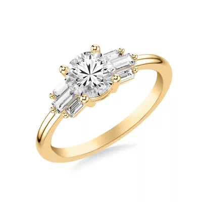 Yasmin Baguette Diamond Engagement Ring