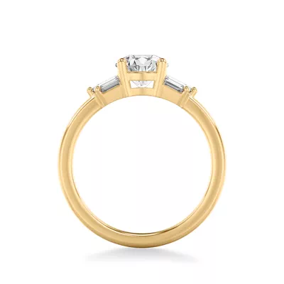 Yasmin Baguette Diamond Engagement Ring