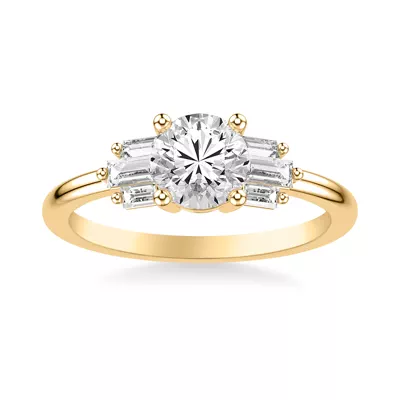Yasmin Baguette Diamond Engagement Ring