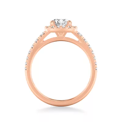Raven Classic Halo Engagement Ring