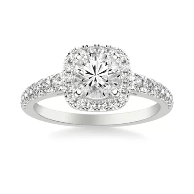 Raven Classic Halo Engagement Ring