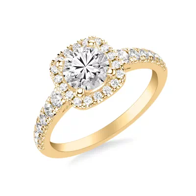Raven Classic Halo Engagement Ring