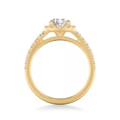 Raven Classic Halo Engagement Ring