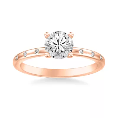 Alondra Brushed Finish Engagement Ring