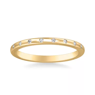 Alondra Brushed Finish Diamond Band