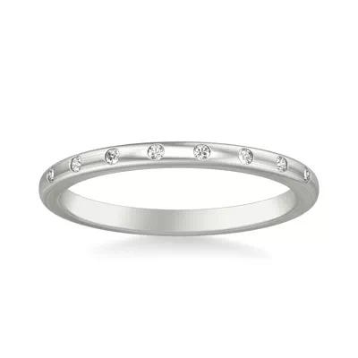 Alondra Brushed Finish Diamond Band