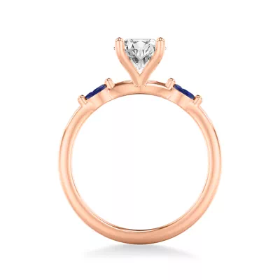 Ophelia Sapphire Accent Engagement Ring