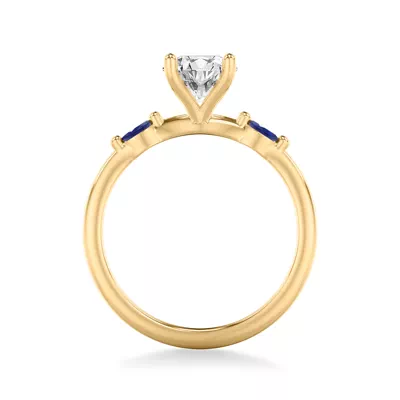 Ophelia Sapphire Accent Engagement Ring