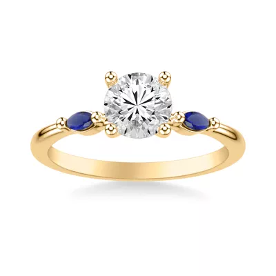 Ophelia Sapphire Accent Engagement Ring