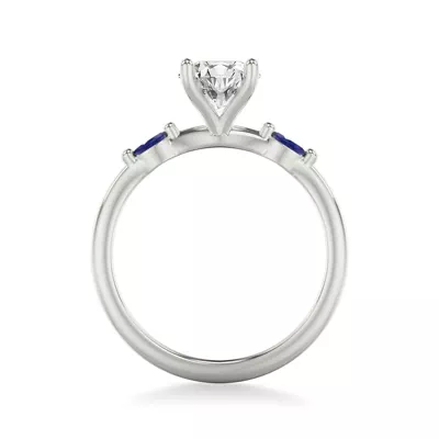 Ophelia Sapphire Accent Engagement Ring