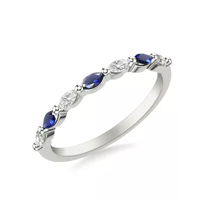Ophelia Sapphire Accent Band