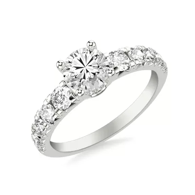 Trixie Hidden Halo Engagement Ring
