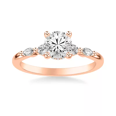 Deirdre Hidden Halo Engagement Ring