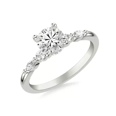 Deirdre Hidden Halo Engagement Ring