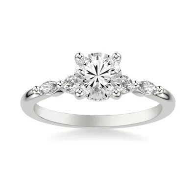 Deirdre Hidden Halo Engagement Ring