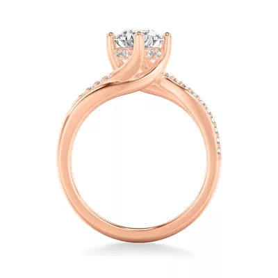 Celine Diamond Twist Engagement ring