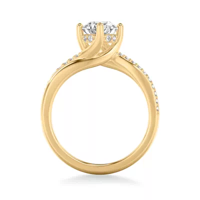 Celine Diamond Twist Engagement ring