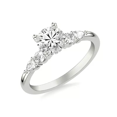 Shauna Hidden Halo Engagement Ring