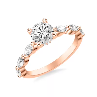 Betty Grand Marquise Lab Diamond Engagement Ring