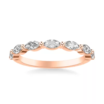 Betty Grand Marquise Lab Diamond Band