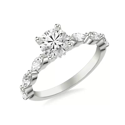 Betty Grand Marquise Lab Diamond Engagement Ring