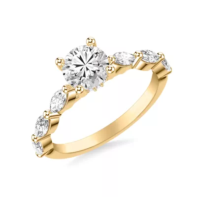 Betty Grand Marquise Lab Diamond Engagement Ring