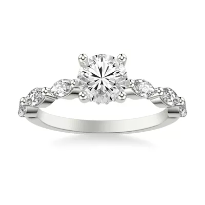 Betty Grand Marquise Lab Diamond Engagement Ring