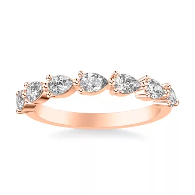 Georgina Seven-Stone Pear Diamond Band