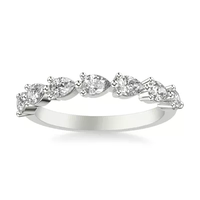 Georgina Seven-Stone Pear Diamond Band