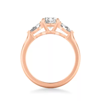 Georgina Pear Three-Stone Engagement Ring (.50 ct. tw.)