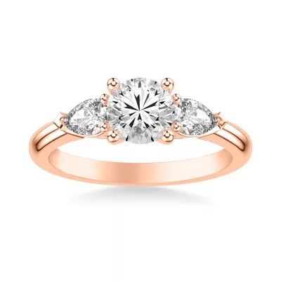 Georgina Pear Three-Stone Engagement Ring (.50 ct. tw.)