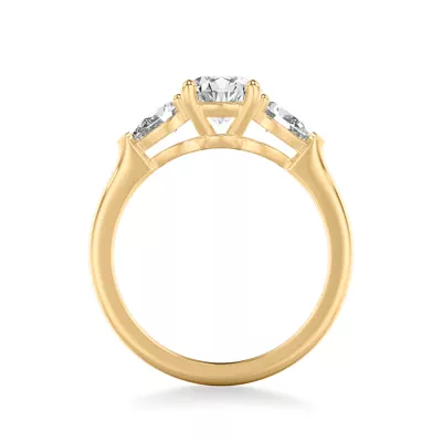 Georgina Pear Three-Stone Engagement Ring (.50 ct. tw.)