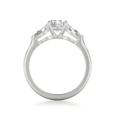 Georgina Pear Three-Stone Engagement Ring (.50 ct. tw.)