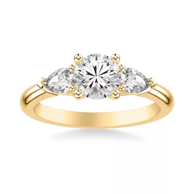 Georgina Pear Three-Stone Engagement Ring (.50 ct. tw.)