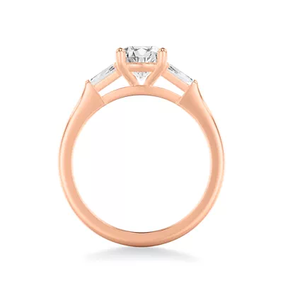 Estrella Baguette Diamond Accent Engagement Ring
