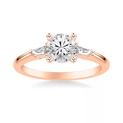 Estrella Baguette Diamond Accent Engagement Ring