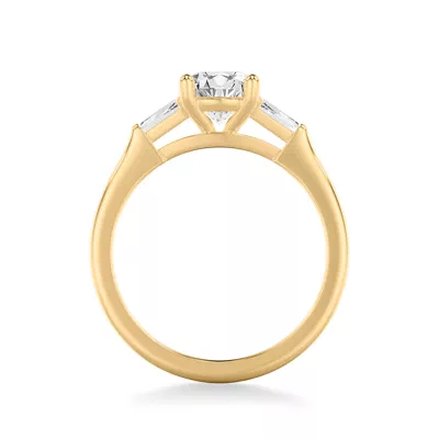 Estrella Baguette Diamond Accent Engagement Ring