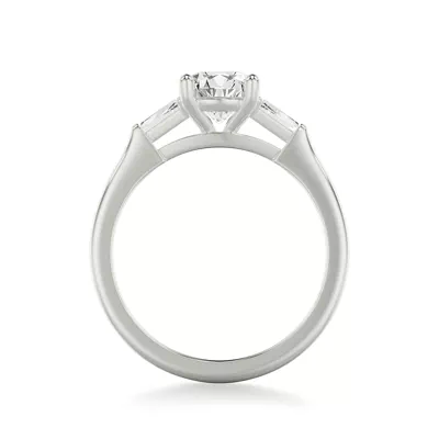 Estrella Baguette Diamond Accent Engagement Ring