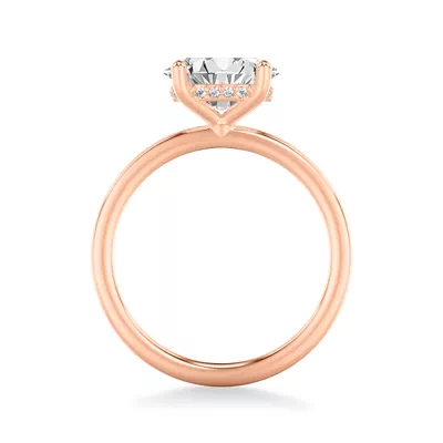 Rayleigh East-West Hidden Halo Engagement Ring