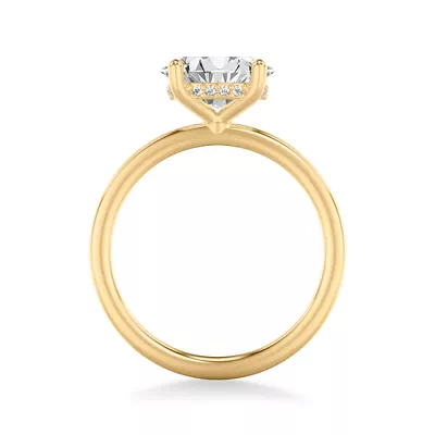 Rayleigh East-West Hidden Halo Engagement Ring