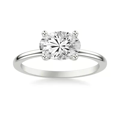 Rayleigh East-West Hidden Halo Engagement Ring