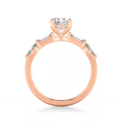 Keely Hidden Halo Mixed-Shape Engagement Ring