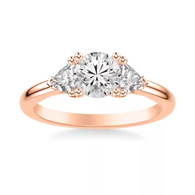 Maura Trillion Lab Three Stone Engagement Ring (0.50 ctw)