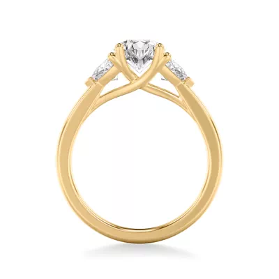 Maura Trillion Lab Three Stone Engagement Ring (0.50 ctw)