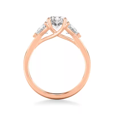 Maura Trillion Lab Three Stone Engagement Ring (1.00 ctw)