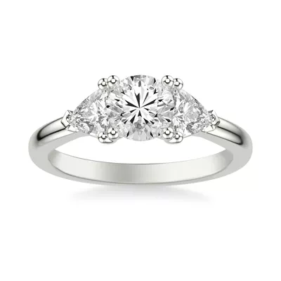 Maura Trillion Lab Three Stone Engagement Ring (1.00 ctw)