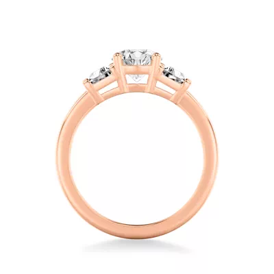 Charlene Trapezoid Lab Three-Stone Engagement Ring (0.50 ct. tw.)
