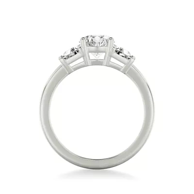 Charlene Trapezoid Lab Three-Stone Engagement Ring (0.50 ct. tw.)